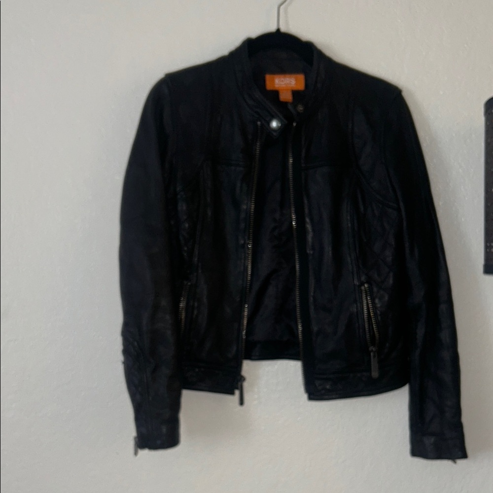 Michael Kors Black Leather Jacket